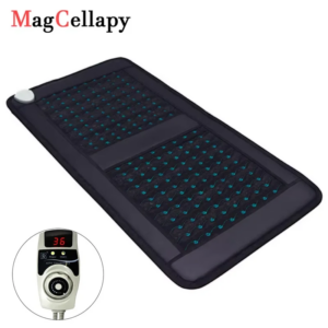 Amethyst Heating Mat Infrared Heat Stone Therapy 100CMx50CM Negative Ions for Relieving Back Pain and Energy Recovery