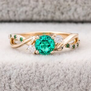 Provence  Luxury wedding Ring Solid Gold Oval cut blue Lab Gemstone DE/VS Lab Diamonds Halo Skeleton band Engagement band Custom