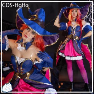 COS-HoHo Game LOL Miss Fortune Battle Suit Gorgeous Sexy Uniform Cosplay Costume Halloween Party Role Play Outfit Women
