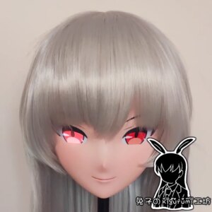 (RB32927)Customize Lockable Full Head Resin Cartoon Cosplay Japanese Character Anime Role Play Kigurumi Mask With Back Shell