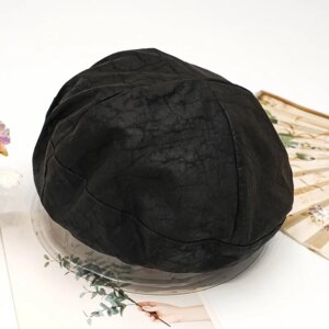 Scented gauze brimless beret Silkworm silk hat foldable four single