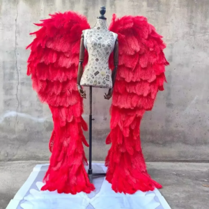 Ostrich Beautiful Soft Feather Angel Wings Amazing photography Prop Wedding Anniversary Party Decor 170CM Carnival Singer Outfit