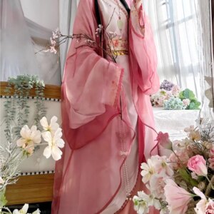 Women’s Han Chinese Clothing Embroidered Printed Full Set