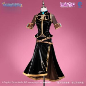 Miku cosplay costume Halloween carnival new top dress socks props wig set men women Chinese style Miku uniform
