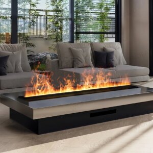 Water steam electric fireplace APP remote control interior decoration embedded atomizing fireplace 3D realistic atomizing flame