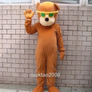 New Adult Best Sale Lovely Glasses Dog Animal Cartoon Mascot Costume Christmas Fancy Dress Halloween Mascot Costume