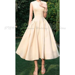 Simple Evening Dresses Elegant Sleeveless A Line Ankle Length High Quality Fit Formal Event Banquet Prom Wedding Male Gowns