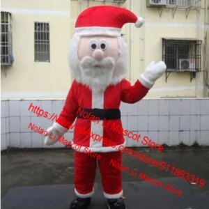 New Customized Santa Claus Mascot Costume Cartoon Suit Fancy Dress Role Play Adult Size Advertising Game Holiday Gift 662