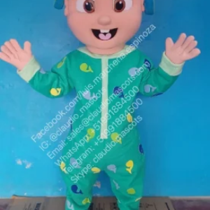 New Adult Hot Sale Foam Cute Baby Boy Cartoon Mascot Costume Plush Christmas Fancy Dress Halloween Mascot Costume