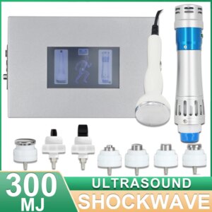 Shockwave Therapy Machine 300MJ For Men ED Treatment Neck Pain Relief Body Relax Massage 2 In 1 New Ultrasound Equipment