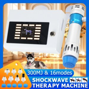 Shockwave Therapy Machine 300MJ For Horse Animals Pain Relief Muscle Massage Relaxation Shockwave Professional Massager 2025 New