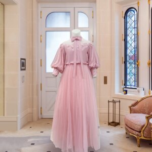 Pink French Puff Wedding Dress Light Luxury Princess Cake Dress