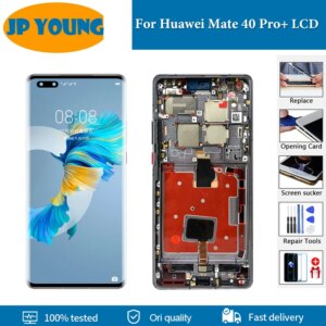 Original OLED 6.76″ For Huawei Mate 40 Pro+ Plus lCD Display NOP-AN00 Touch Panel Digitizer With frame Assembly Repair Replace