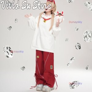Doujin Eous Cosplay Coat Game Zenless Zone Zero Cosplay Hoodie Ellen Joe Cosplay White Shark Hoodie Women Men Halloween Roleplay