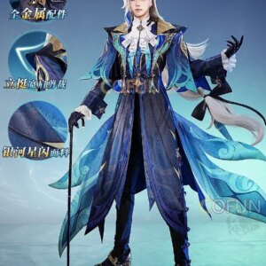 COFUN Game Genshin Impact Neuvillette Cosplay Costume Halloween Outfits Men’s Clothing Anime New Suit Uniform