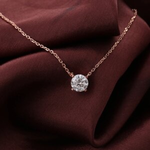 Provence Luxury Pendant Necklace 14KGold IGI D/VS1 1.0ct Lab Diamond Engagement Wedding Necklace for Women Personalized Custom