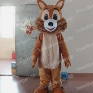 New Adult Hot Sale Foam Cute Halloween Squirrel Cartoon Mascot Costume Plush Christmas Fancy Dress Halloween Mascot Costume