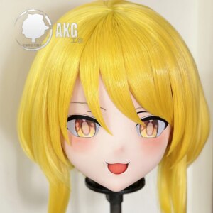 (AL426)Customize Character Crossdressing Female/Girl Resin Full/Half Head With Lock Anime Cosplay Japanese Animego Kigurumi Mask