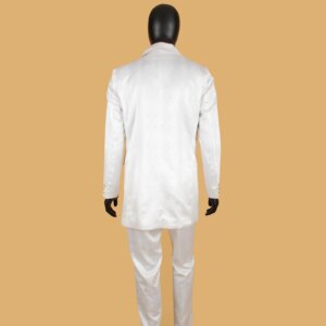 Fashion African Wedding Clothing for Men Notched Suit and Pants 2-piece Set with Bow Tie Dashiki Riche Formal Wear Wedding