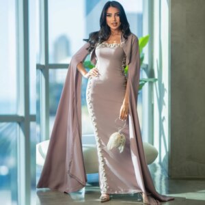 Customized Jersey Ruched Engagement A-line Square Neck Bespoke Occasion Gown Midi es Dresses