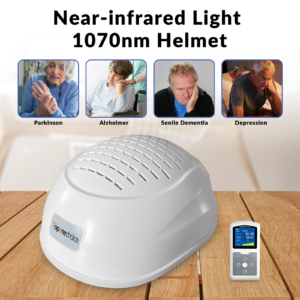 28W Photobiomodulation Brain Stimulation Helmet NIR Light Therapy Device for Stroke Parkinson Alzheimer 280pcs 1070nm Helmet