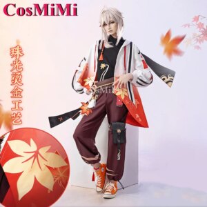 CosMiMi Kaedehara Kazuha Cosplay Game Genshin Impact Costume Fashion Daily Trendy Outfit Carnival Party Role Play Clothing S-XL