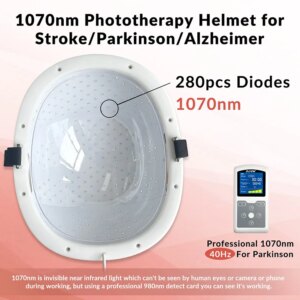 LED 1070nm Migraine Relief Cap Light for Autism Depression Mental Illness Treatment 280 Diodes 28W With 1-20000Hz Adjustable