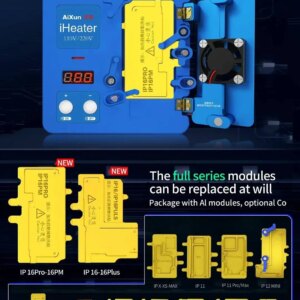 Aixun iHeater Desoldering Station for X 11 12 13 14 15 16PM Phone Chip Motherboard Layered Repair Preheating Table