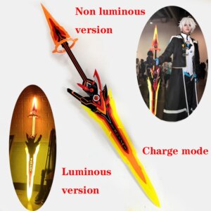 Destroy Without Ashes Sword Honkai Impact 3 Weapon Halloween Custom Hand Made Clothing Prop Luminescent High Quality