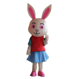 Halloween Rabbit Zodiac Mascot Costume Cosplay Rabbit Walking Cartoon Doll Prop Costume