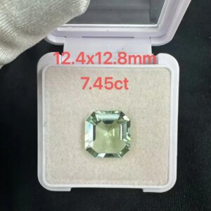 Customize link 18k yellow gold Big Green tourmaline 12X12MM pendent