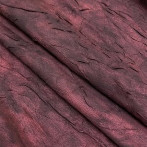 Three-Color Blooming Printed Fabric Three-Dimensional Pleated Texture Designer Overalls Dress Cloth