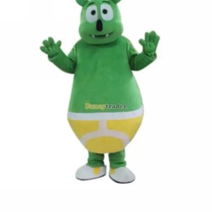 New Adult Hot Sale Foam Cute Doll Green Bear Cartoon Mascot Costume Plush Christmas Fancy Dress Halloween Mascot Costume