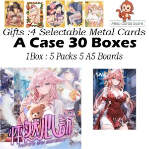 New A5 Size Goddess Card Palpitate With Excitement 2 Anime Girl Party Collection Card Game Card Doujin Booster Box Toy Gifts