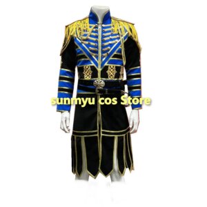 Ohsama Sentai King Ohger Ohkuwagata Ohger Cosplay Costume Blue Coat Rakuresu Hasuti Cosplay