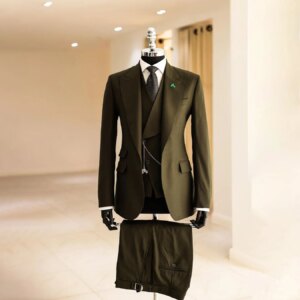 Classic Wedding Men’s Suit 3-Pieces New Handsome Fit Slim Tailor-Made Groom Formal Occasions Singer Party Size Color Customized