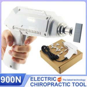 Electric Correction Gun Massage Spinal Adjustable Instrument Impulse Spine Cervical Massager 900N Chiropractic Adjusting Tools