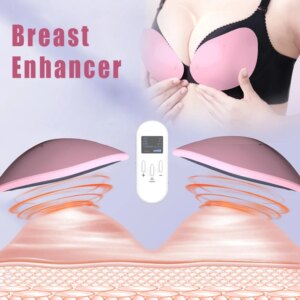 EMS Breast Massage Enlargement Chest Massage Anti-Chest Sagging Device Bra Cup Size Up Electric Heated Vibration Breast Enhancer