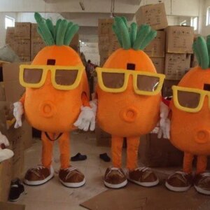 MASCOT 3 Carrots easter mascot costume custom fancy costume anime cosplay kits mascotte theme fancy dress carnival costume 272
