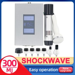 300MJ Shockwave Therapy Machine Physical Therapy Ultrasound Physiotherapy Device 2in1 ED Shock Wave Pain Relief Body Massager