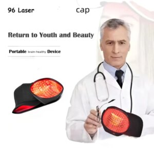 HLKGO hair growth Laser LLLT laser helmet 96 laser light for hair grow cap