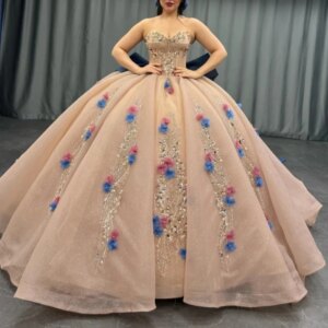 Pink Shiny Quinceanera Dresses Ball Gown Off The Shoulder Flower Beading Crystal Bow Tull Party Birthday Sweet 16 Dress Vestidos