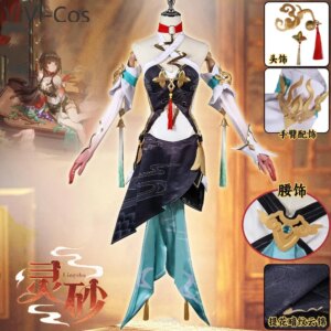 ViVi-Cos Honkai: Star Rail Lingsha Cosplay Costume Cos Game Anime Party Uniform Hallowen Play Role Clothes Clothing