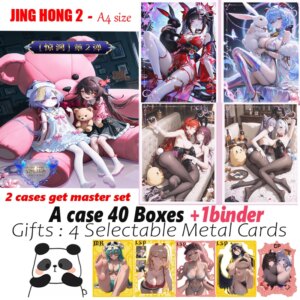 Newsest A4 Size Waifu Card JING HONG 2 Hobby Spicy Board Genshin Collection Doujin Hutao Ganyu Rare Card Toy Gift