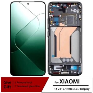 Super AMOLED For Xiaomi 14 LCD Display 23127PN0CC Touch Screen Digitizer Assembly For Xiaomi 14 LCD Repair Replacement Parts