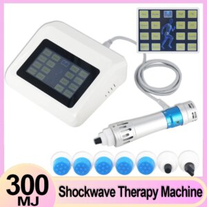Portable 300MJ Shockwave Therapy Machine For ED Treatment Muscle Relaxation Massage Relieve Shoulder Back Pain Health Care