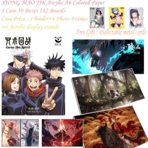 New XIONG MA Jujutsu Kaisen Arcylic A6 Colored Paper Gojo Satoru Nanami Hobby Collection Cards Doujin Booster Box Kid Toys Gifts