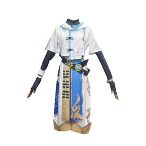 Game:Genshin Impact Chongyun COS Costume Game Clothes Role Play Wig Cosplay Full Set Men And Women Costume