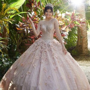Shiny Long Sleeve A-Line Prom Dress 2024 Luxurious Beaded Evening Dresses Graceful Floor Length Gowns Vestidos De Novia