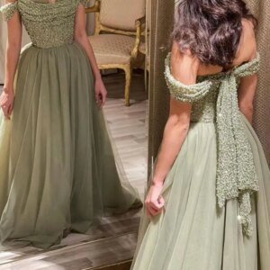 Customized Sequins Prom Dresses 2025 Off The Shoulder A-Line Evening Dress For Women Formal Party Gown Elegant Robes De Soirée